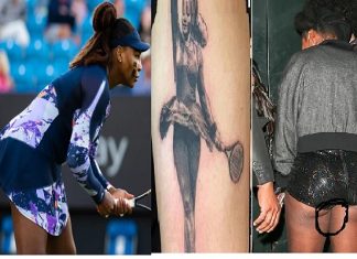 Look at Serena Williams’ 4 Private Tattoos On Sensitive Part Of Her Body Serena Williams styled tattoo