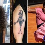 Serena Williams poses for unretouched tattoos