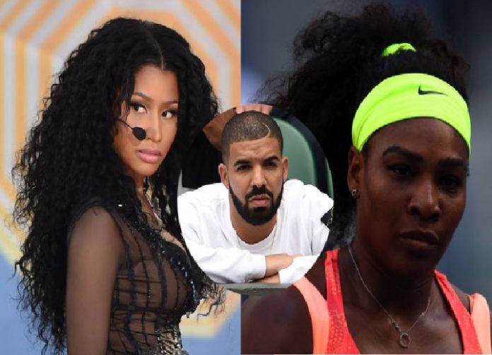 Nicki Minaj throwing shade on Serena Williams relationship with rapper Drake