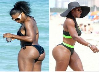 10 Serena Williams’ top booty moments/photos everyone is talking about Serena Williams shows no one can compete with her out of this world curves in a tiny bikini