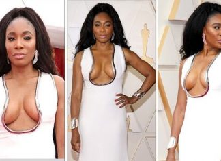 12 overwhelming pictures of Venus Williams that dazzle everyone Venus Williams puts on eye-popping display in low-cut gown at Oscars