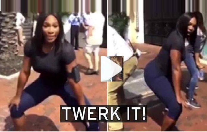 Serena Williams shakes her derriere in mesh crop top and jeans in steamy Snapchat clip