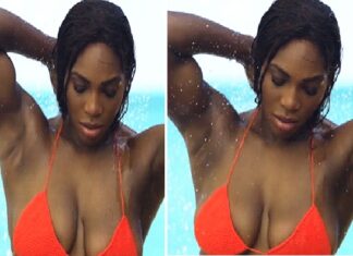 WATCH: Serena Williams accidentally flashes her Push Up Bra — 5 talking points Serena Williams puts on leggy display in a tiny black leotard