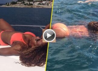WATCH: Serena Williams swiftly flashes her granny pants and got fans talking Serena Williams Poses Up A Storm As She Shows Off at the Croatia beach
