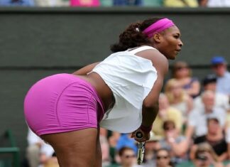“My Ass is half my weight, can’t run properly” – Serena Williams Serena Williams tennis court pics