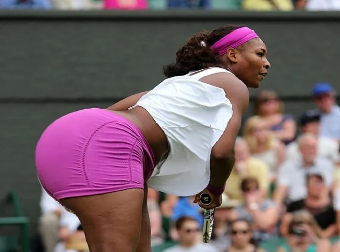 Serena Williams tennis court pics